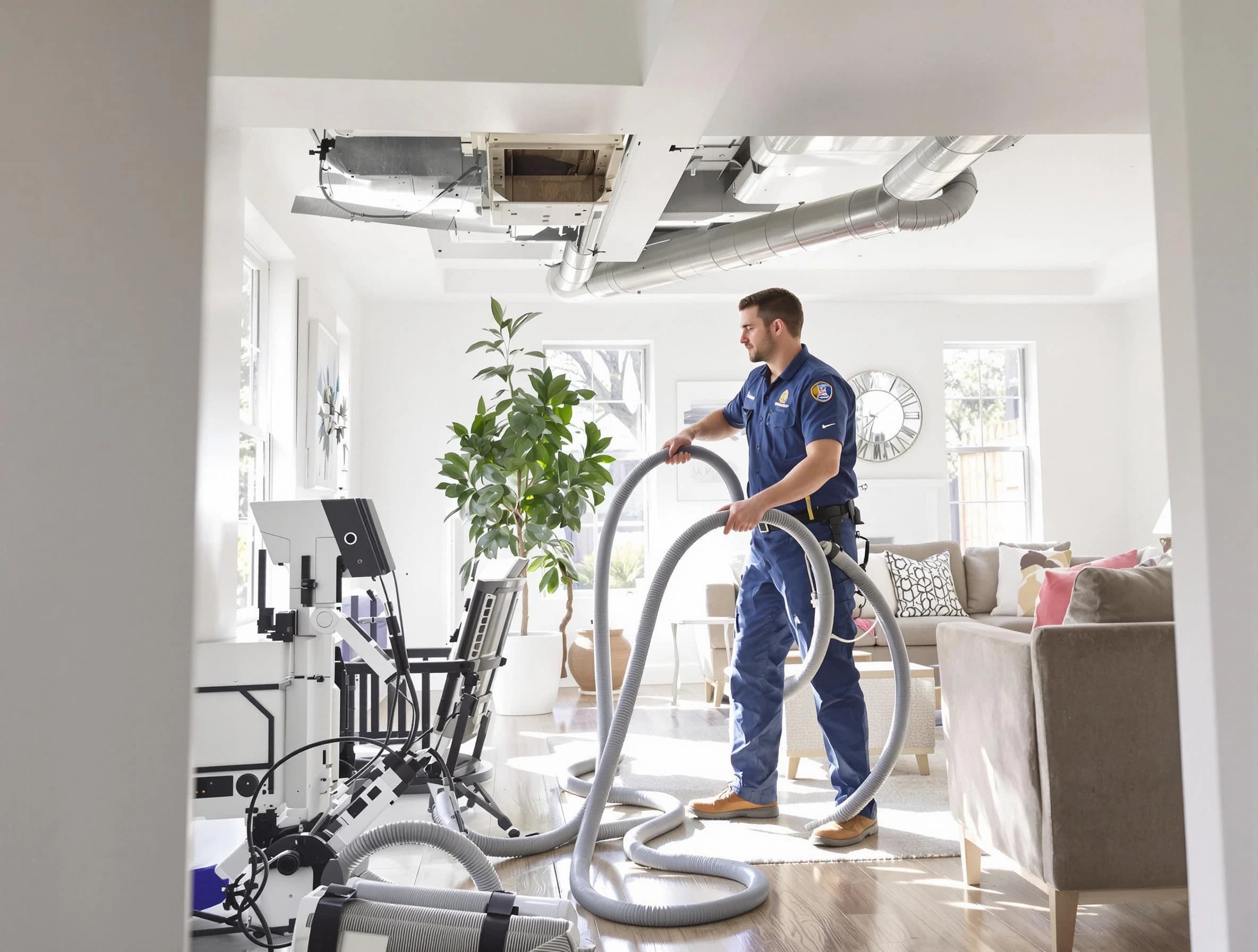 Murrieta Air Duct Cleaning technician performing thorough AC duct cleaning for enhanced cooling efficiency in Murrieta