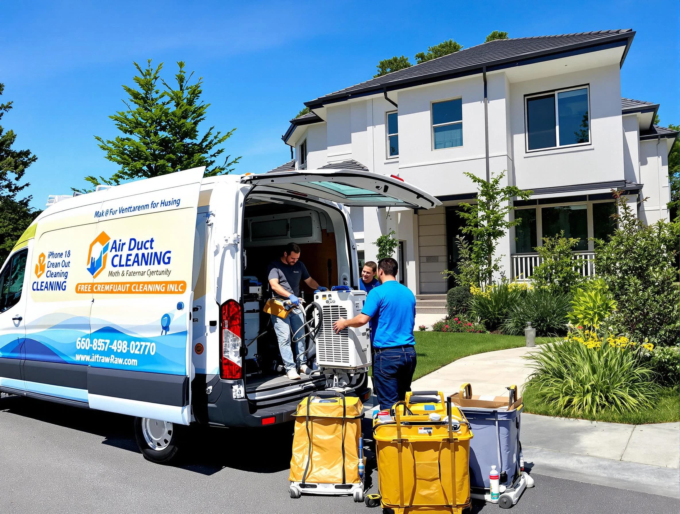 Murrieta Air Duct Cleaning technician performing professional air duct cleaning in Murrieta