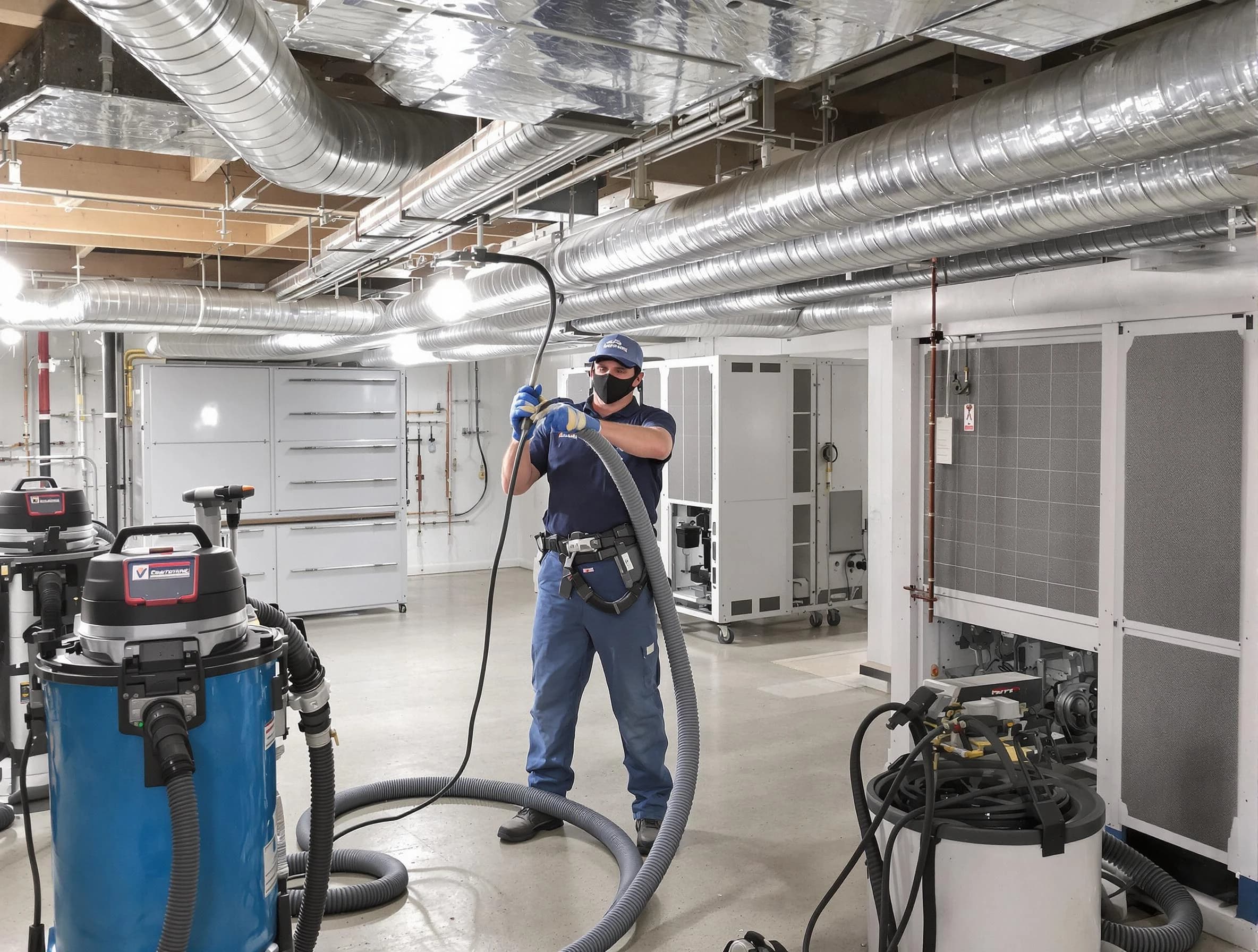 Murrieta Air Duct Cleaning specialist performing thorough central air duct cleaning for improved system efficiency in Murrieta