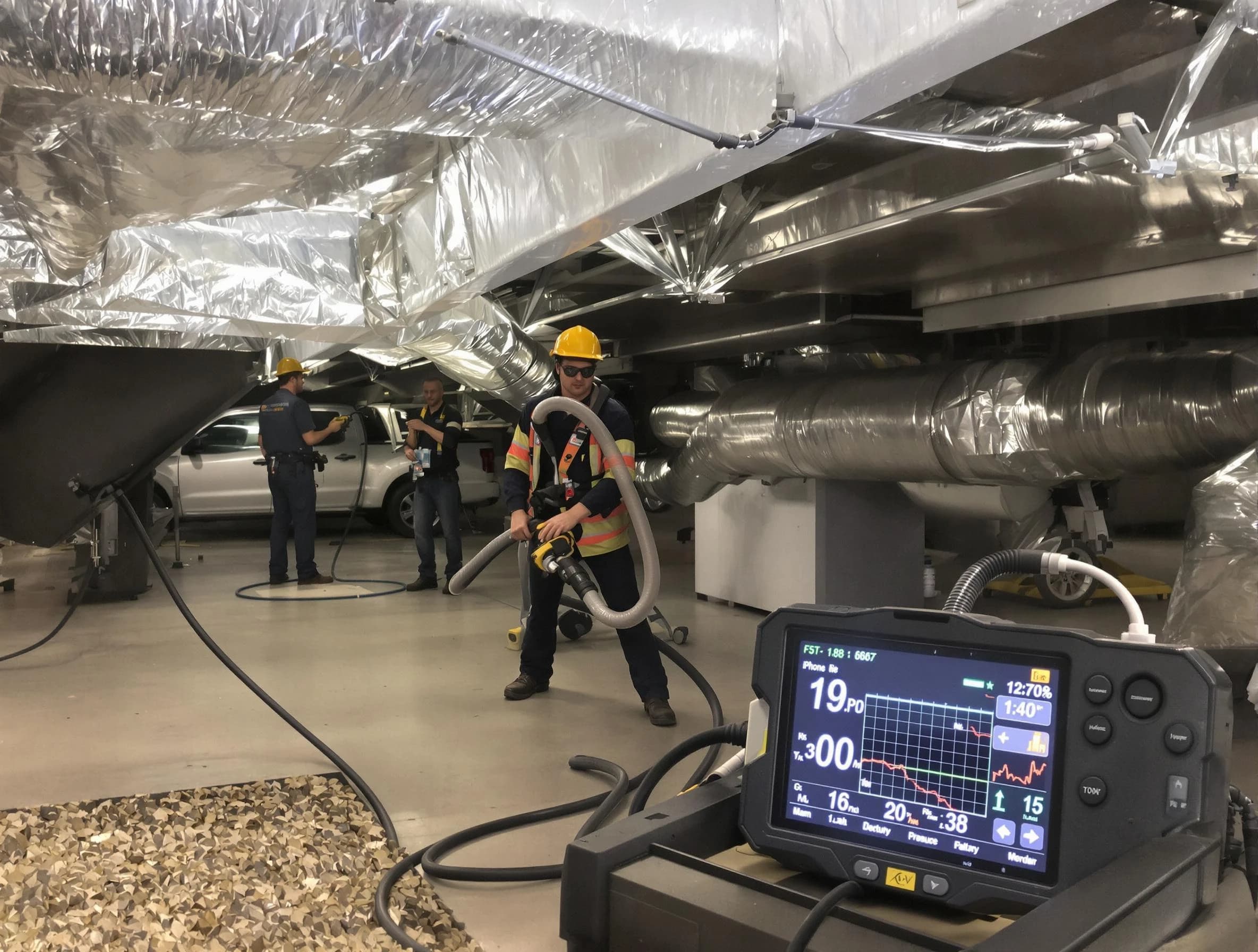Professional negative pressure duct cleaning by Murrieta Air Duct Cleaning in Murrieta