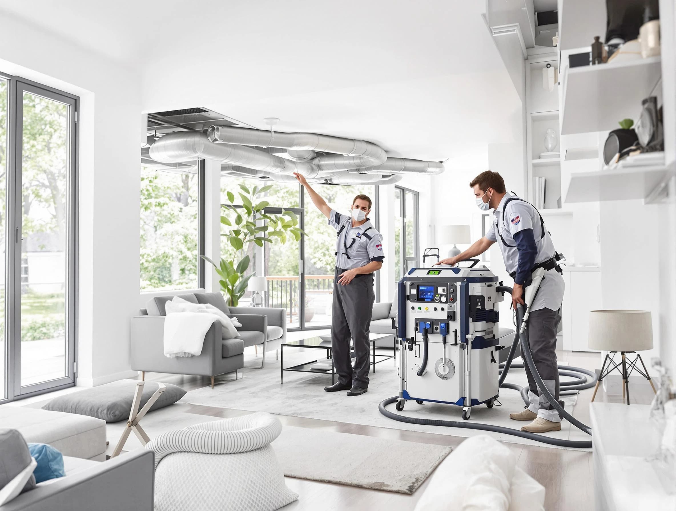 Murrieta Air Duct Cleaning professional conducting pure air duct cleaning with state-of-the-art equipment in Murrieta