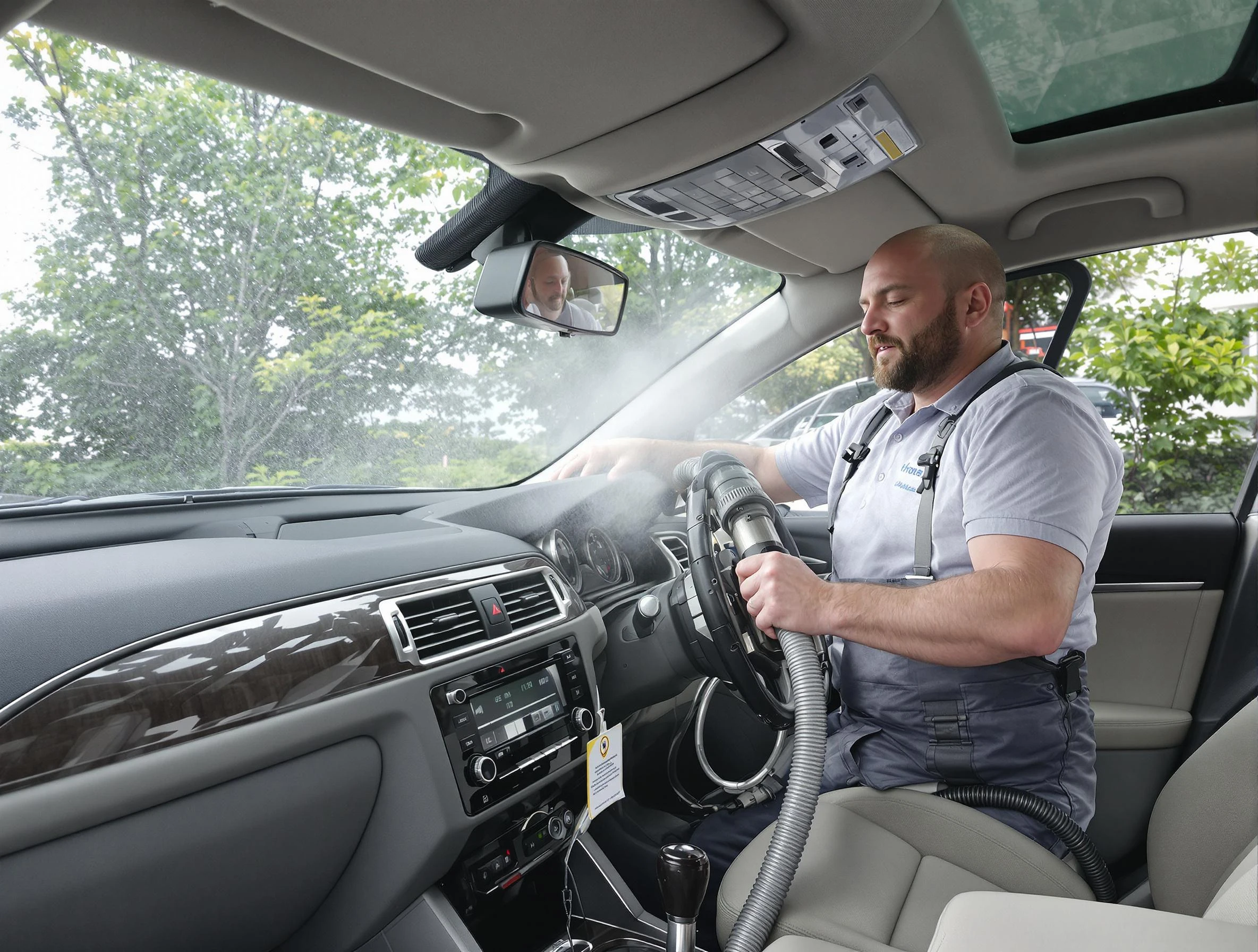 Murrieta Air Duct Cleaning specialist performing professional car duct cleaning in Murrieta